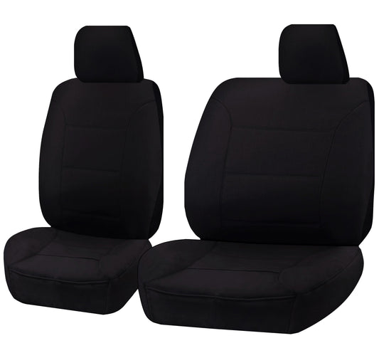 Seat Covers for MAZDA BT-50 B22P/Q-B32P/Q UP SERIES 10/2011 ? 2015 SINGLE CAB CHASSIS FRONT BUCKET + _ BENCH BLACK CHALLENGER | Auzzi Store