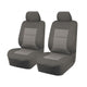Seat Covers for MITSUBISHI TRITON MQ SERIES 01/2015 - ON DUAL / CLUB CAB UTILITY FRONT 2X BUCKETS GREY PREMIUM | Auzzi Store