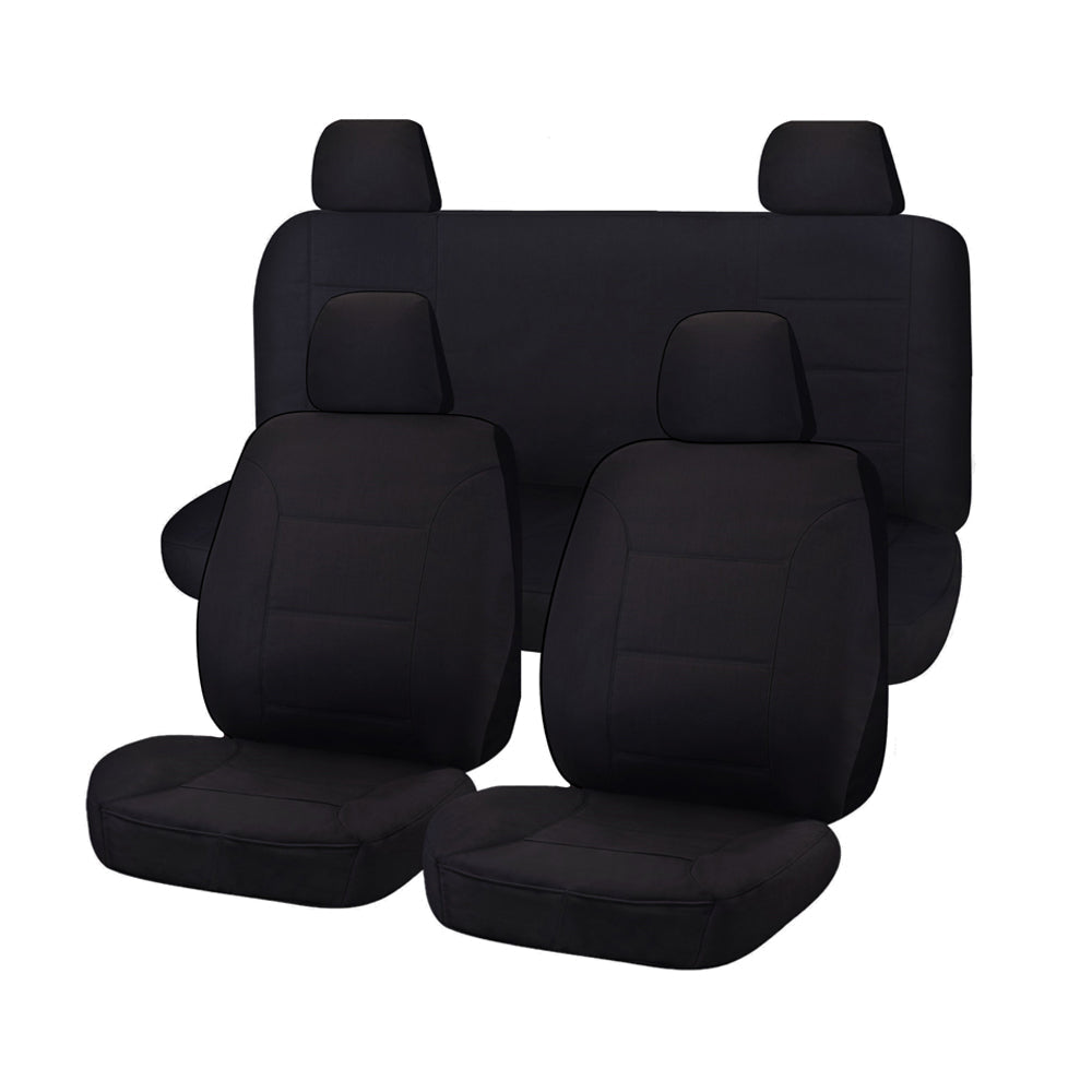 Seat Covers for NISSAN NAVARA D23 SERIES 1-2 NP300 03/2015 - 10/2017 DUAL CAB FR BLACK CHALLENGER | Auzzi Store