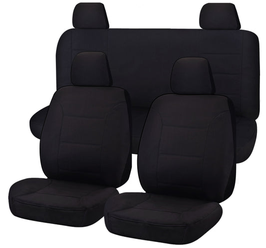 Seat Covers for NISSAN NAVARA D23 SERIES 3 NP300 11/2017 - 11/2020 DUAL CAB FR BLACK ALL TERRAIN | Auzzi Store