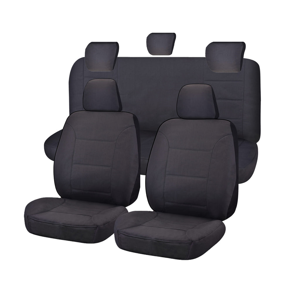 Seat Covers for TOYOTA HILUX SR - SR5 4X4 KUN26R - GGN25R 04/2005 - 06/2015 S DUAL CAB UTILITY FR CHARCOAL CHALLENGER | Auzzi Store