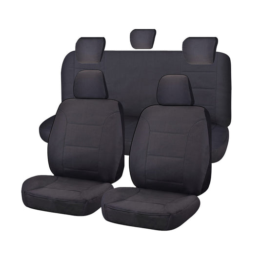 Seat Covers for TOYOTA HILUX SR - SR5 4X4 KUN26R - GGN25R 04/2005 - 06/2015 S DUAL CAB UTILITY FR CHARCOAL CHALLENGER | Auzzi Store