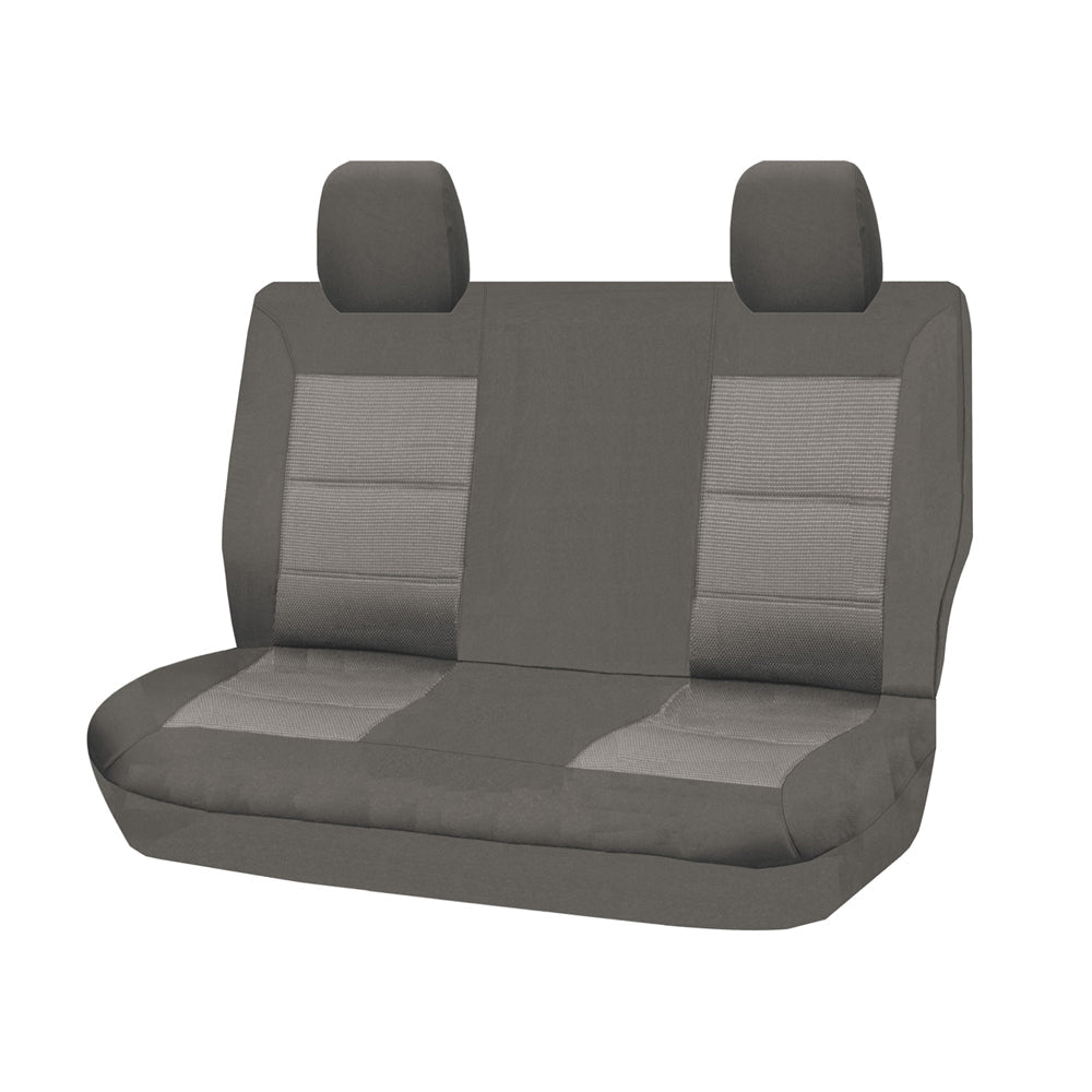 Seat Covers for TOYOTA LANDCRUISER 70 SERIES VDJ 05/2007 - ON DUAL CAB REAR BENCH GREY PREMIUM | Auzzi Store