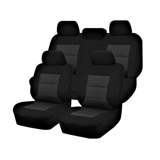 Seat Covers for VOLKWAGEN AMAROK 2H SERIES 02/2011 ? ON DUAL CAB FR BLACK PREMIUM | Auzzi Store