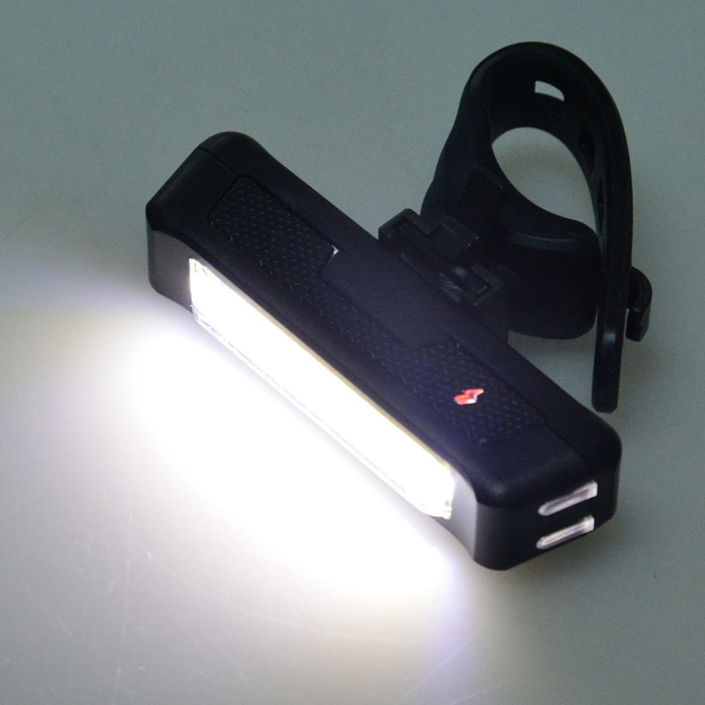 Set USB Rechargeable LED Bike Front Light headlight lamp Bar rear Tail Wide Beam | Auzzi Store