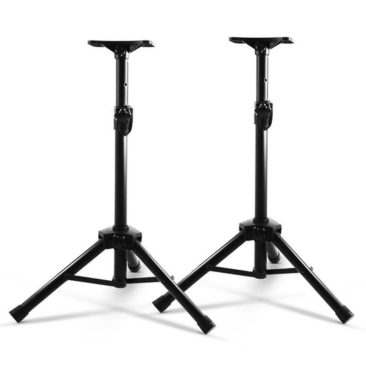 Set of 2 Adjustable 120CM Speaker Stand - Black | Auzzi Store