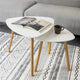 Set of 2 White Side Nesting Tables | Auzzi Store