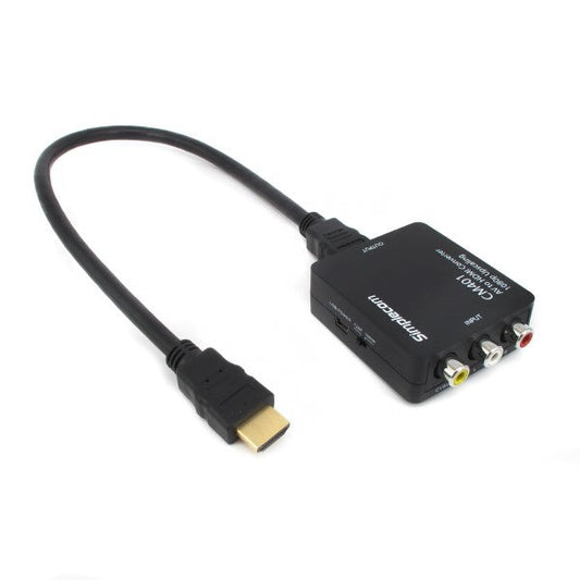Simplecom CM401 Composite AV CVBS 3RCA to HDMI Video Converter 1080p Upscaling | Auzzi Store