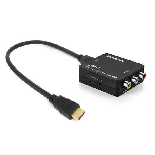 Simplecom CM413 HDMI to Composite AV CVBS 3RCA Video Converter 1080p Downscaling | Auzzi Store