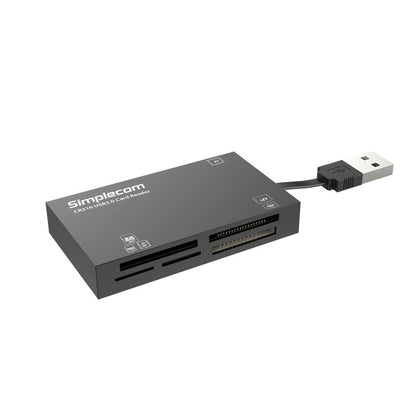 Simplecom CR216 USB 2.0 All in One Memory Card Reader 6 Slot for MS M2 CF XD Micro SD HC SDXC Black | Auzzi Store