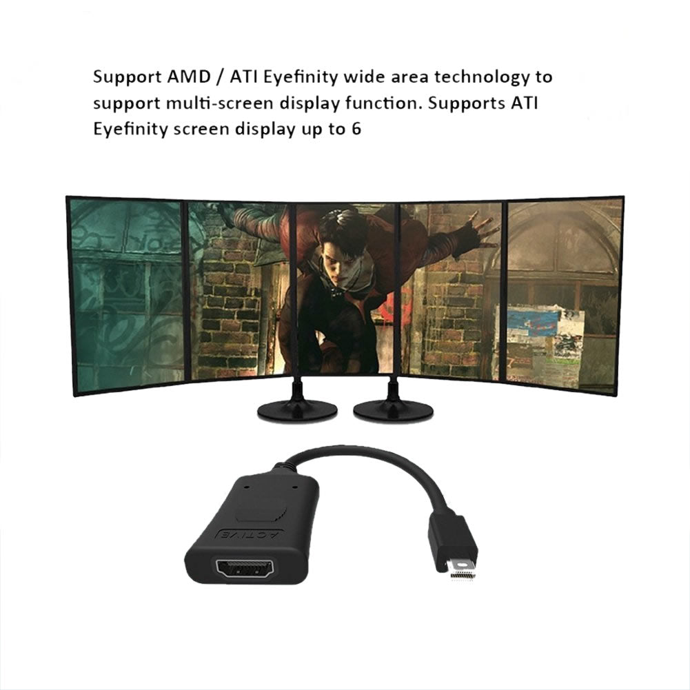 Simplecom DA101 Active MiniDP to HDMI Adapter 4K UHD (Thunderbolt and Eyefinity Compatible) | Auzzi Store