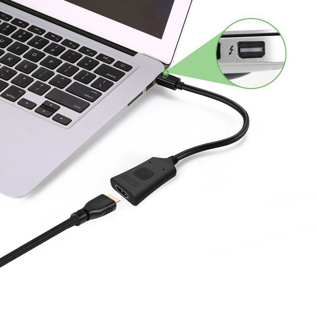 Simplecom DA101 Active MiniDP to HDMI Adapter 4K UHD (Thunderbolt and Eyefinity Compatible) | Auzzi Store