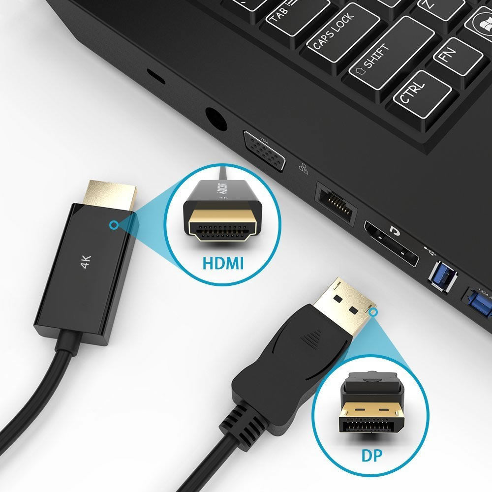 Simplecom DA201 4K DisplayPort to HDMI Cable 2160P Ultra HD 1.8M | Auzzi Store