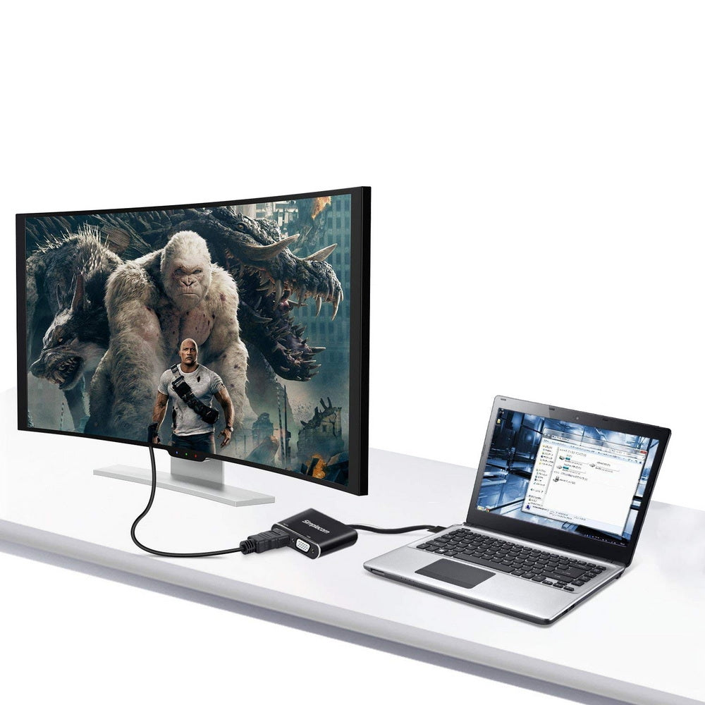 Simplecom DA316A USB to HDMI + VGA Video Card Adapter with 3.5mm Audio | Auzzi Store