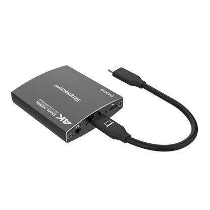 Simplecom DA330 USB-C to Dual HDMI MST Adapter 4K@60Hz with PD and Audio Out | Auzzi Store