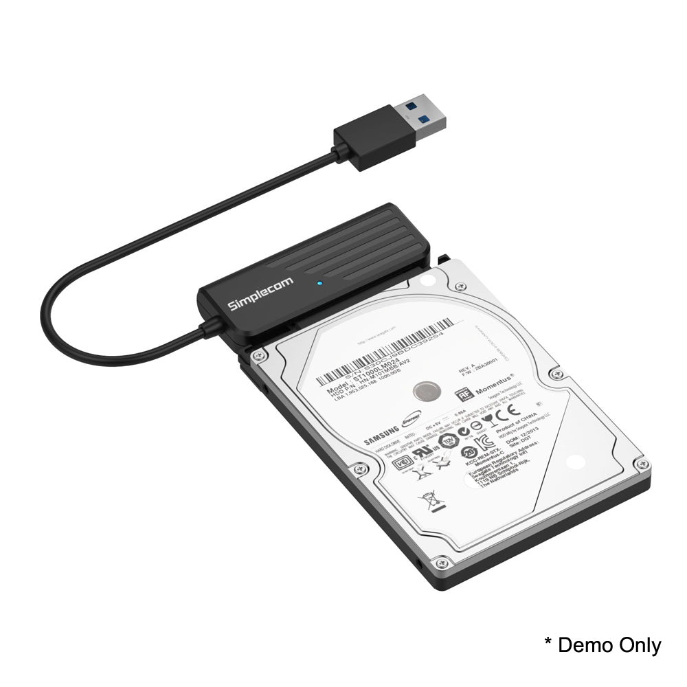 Simplecom SA205 Compact USB 3.0 to SATA Adapter Cable Converter for 2.5" SSD/HDD | Auzzi Store