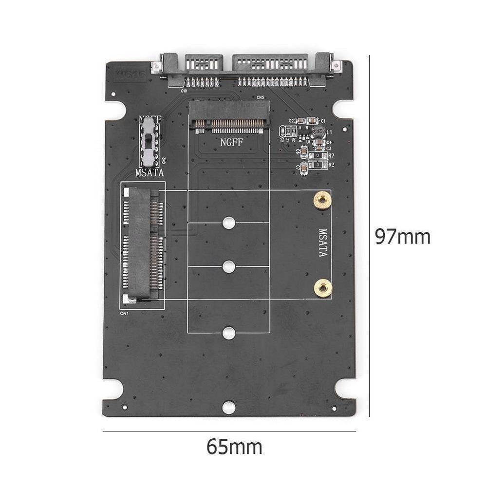 Simplecom SA207 mSATA + M.2 (NGFF) to SATA 2 In 1 Combo Adapter | Auzzi Store