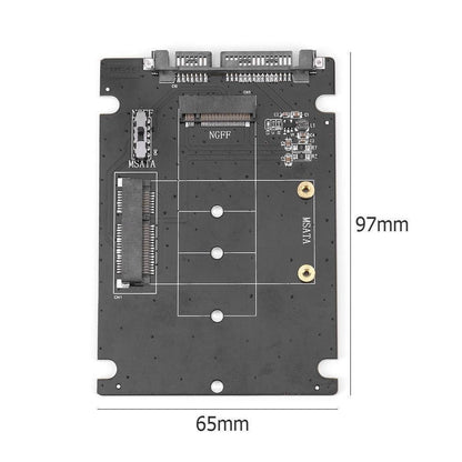 Simplecom SA207 mSATA + M.2 (NGFF) to SATA 2 In 1 Combo Adapter | Auzzi Store