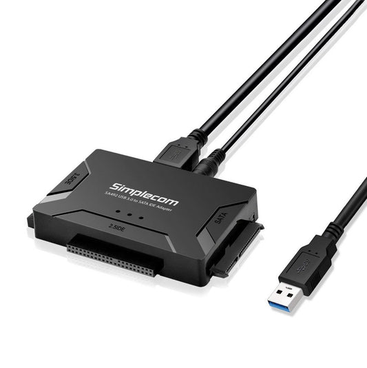 Simplecom SA492 USB 3.0 to 2.5/3.5/5.25 inch SATA IDE Adapter with Power Supply | Auzzi Store