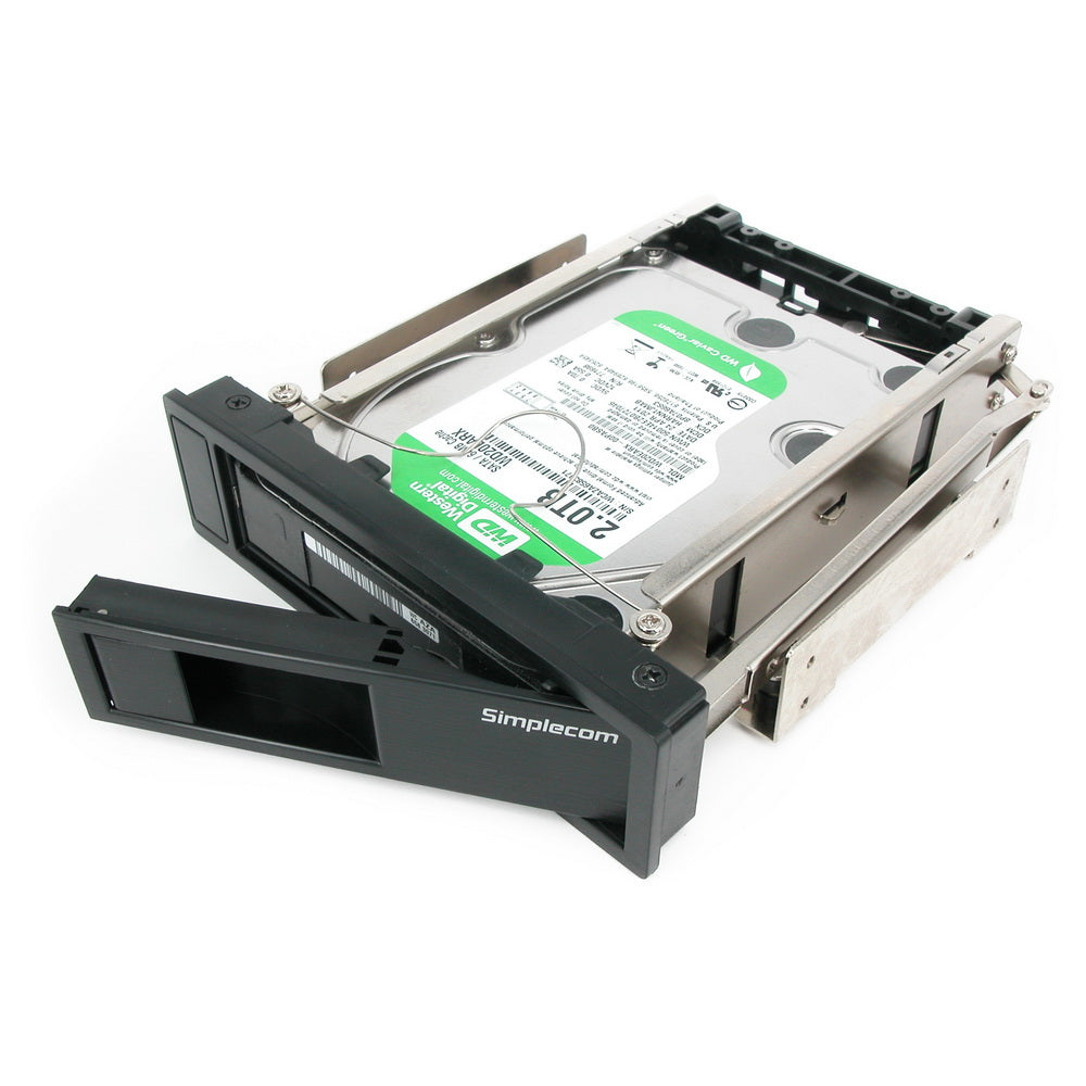 Simplecom SC314 Internal 5.25" Bay Mobile Rack 3.5" SATA HDD Backplane Enclosure | Auzzi Store