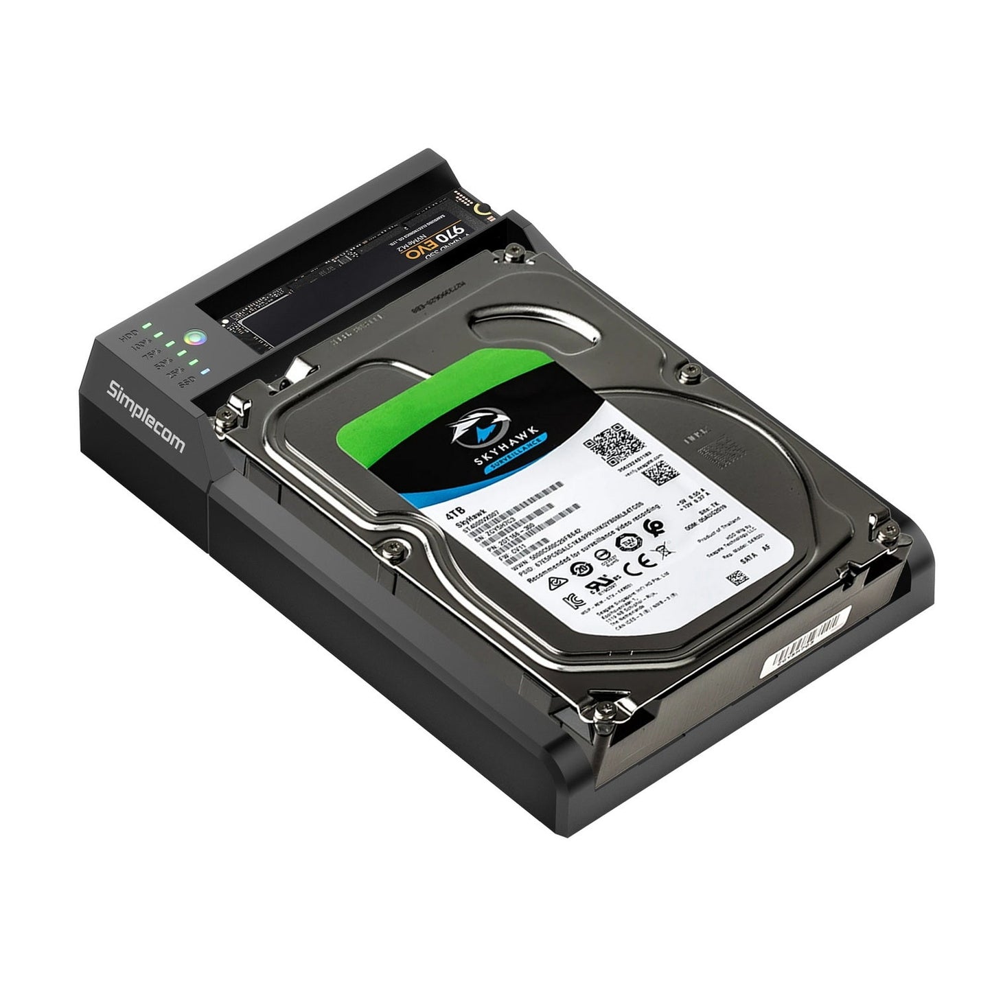 Simplecom SD570 NVMe M.2 + SATA HDD and SSD Dual Bay Docking Station USB 3.2 Gen 2 10Gbps Offline Clone | Auzzi Store