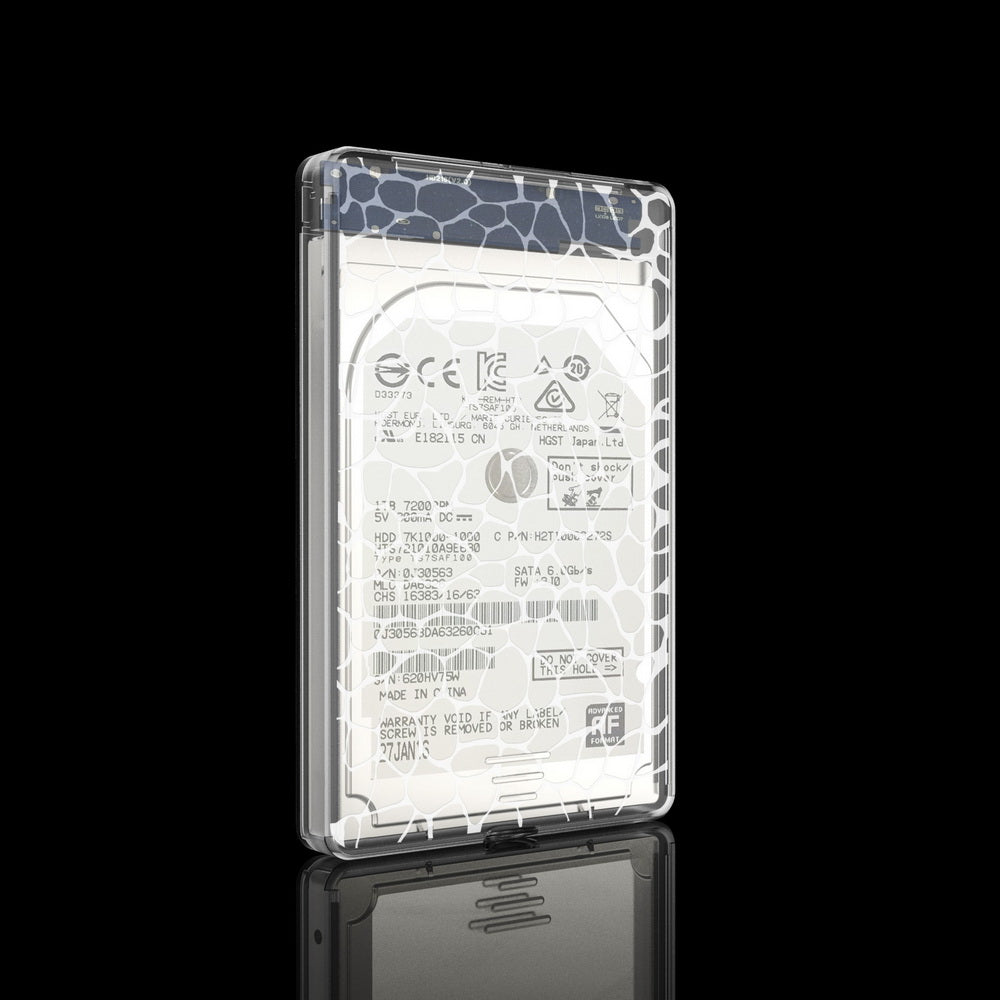 Simplecom SE101 Compact Tool-Free 2.5'' SATA to USB 3.0 HDD/SSD Enclosure Transparent Clear | Auzzi Store