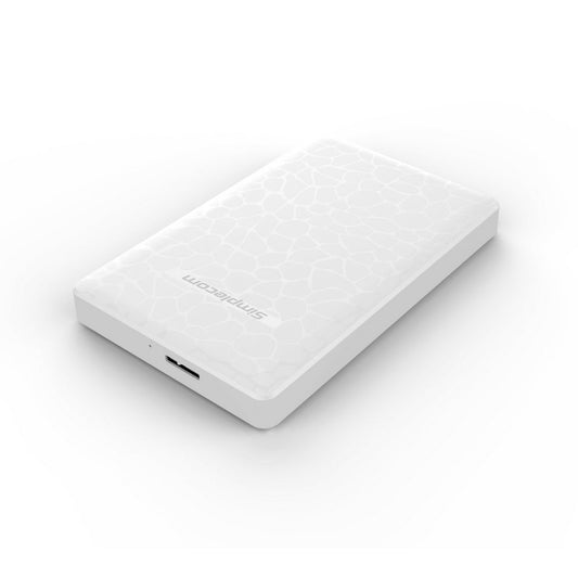 Simplecom SE101 Compact Tool-Free 2.5'' SATA to USB 3.0 HDD/SSD Enclosure White | Auzzi Store