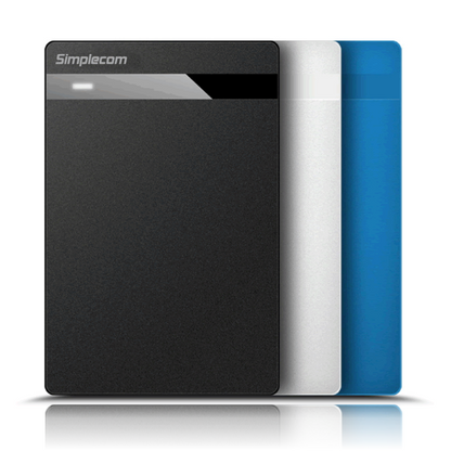 Simplecom SE203 Tool Free 2.5" SATA HDD SSD to USB 3.0 Hard Drive Enclosure Blue | Auzzi Store