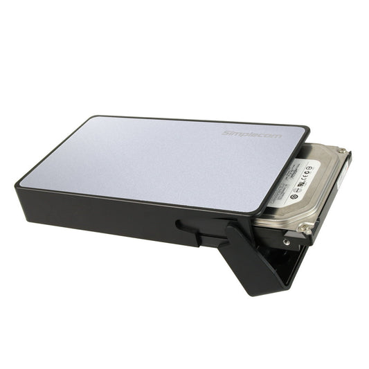 Simplecom SE325 Tool Free 3.5" SATA HDD to USB 3.0 Hard Drive Enclosure Silver | Auzzi Store