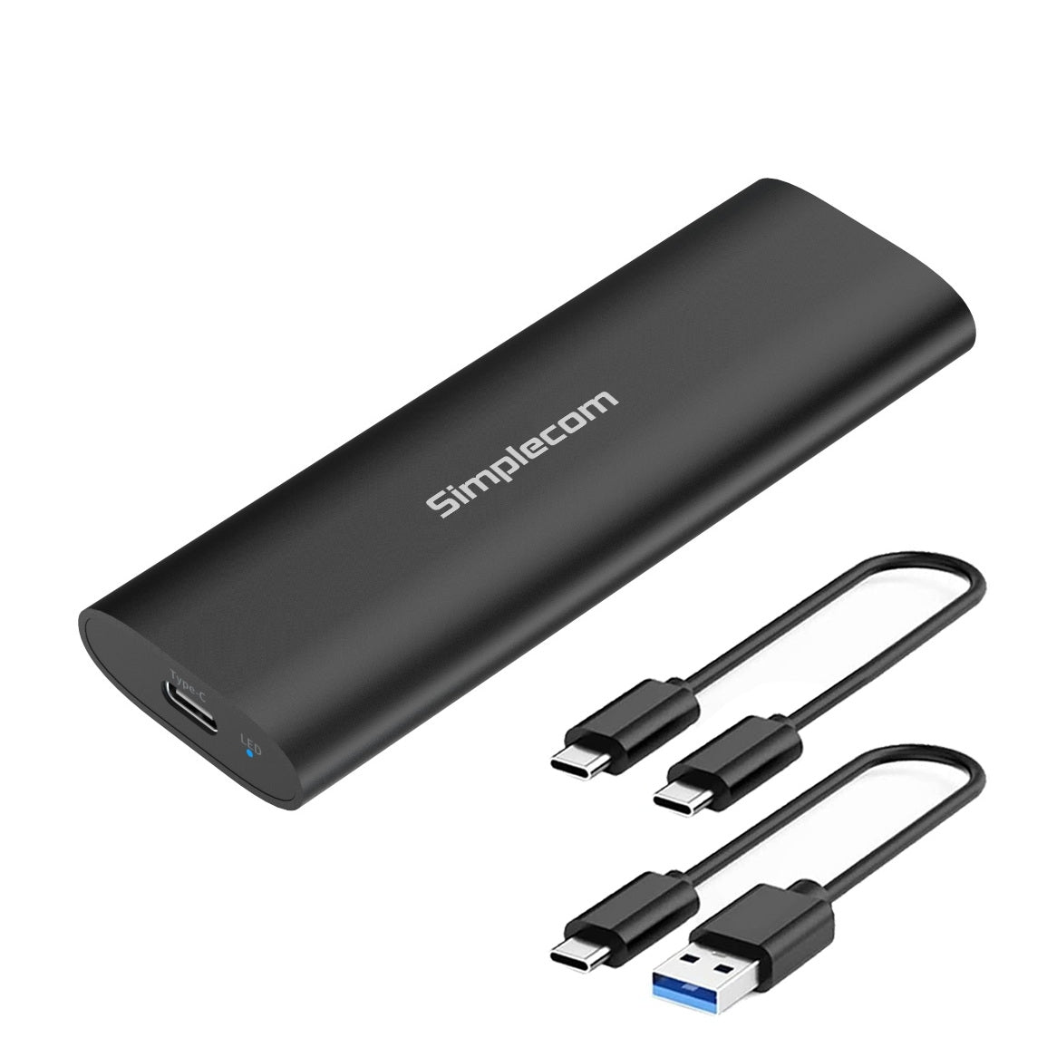 Simplecom SE516 NVMe / SATA Dual Protocol M.2 SSD Tool-Free USB-C Enclosure USB 3.2 Gen 2 10Gbps | Auzzi Store