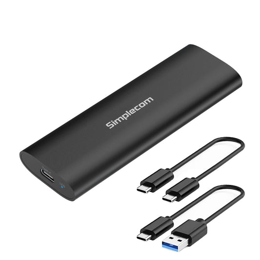 Simplecom SE516 NVMe / SATA Dual Protocol M.2 SSD Tool-Free USB-C Enclosure USB 3.2 Gen 2 10Gbps | Auzzi Store