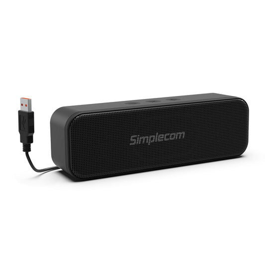 Simplecom UM228 Portable USB Stereo Soundbar Speaker Plug and Play with Volume Control for PC Laptop | Auzzi Store
