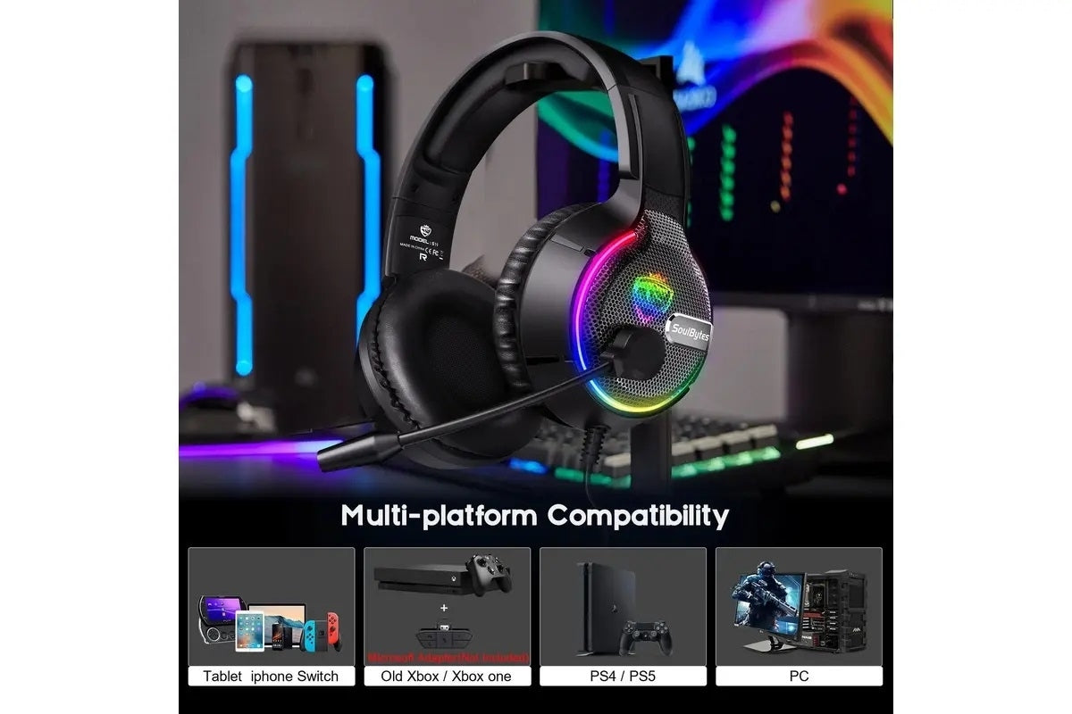 SoulBytes S19 RGB Gaming Headphones | Auzzi Store