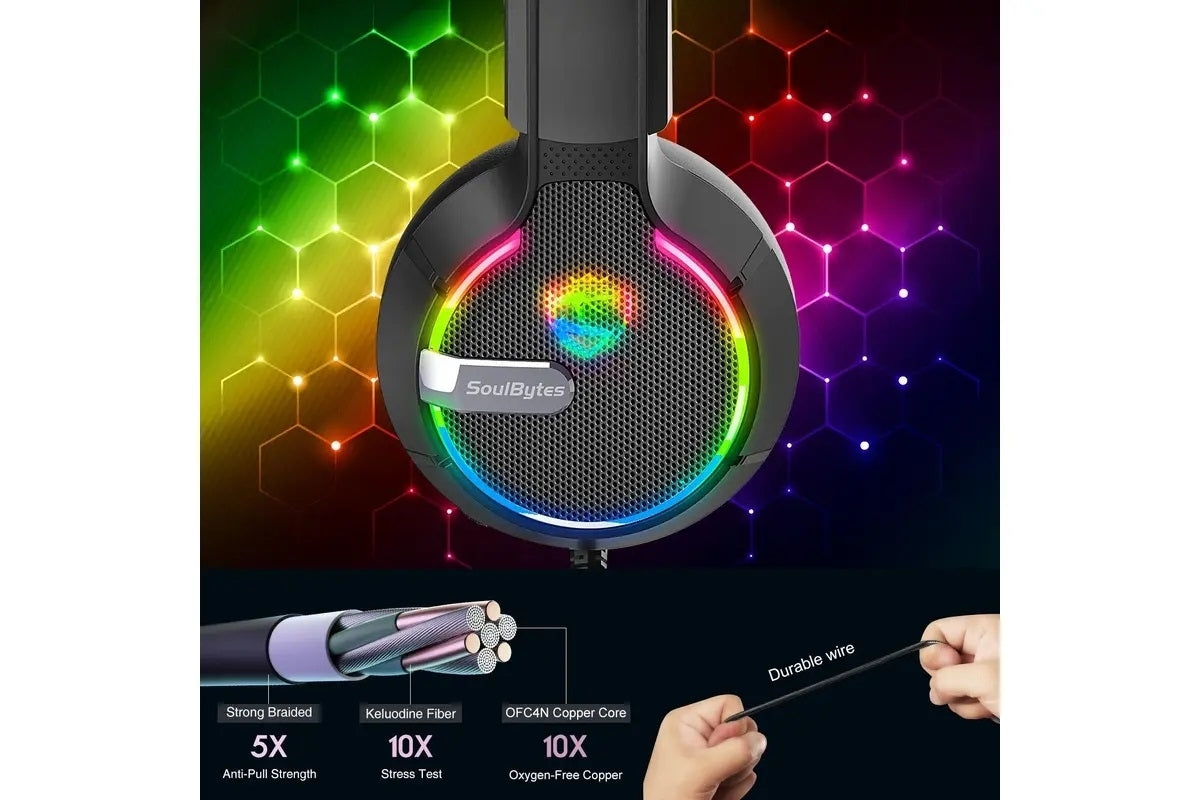SoulBytes S19 RGB Gaming Headphones | Auzzi Store