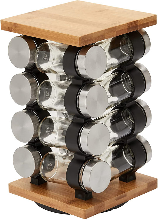 Spice Rack Organizer with 12 Pieces Jars for Kitchen | Auzzi Store