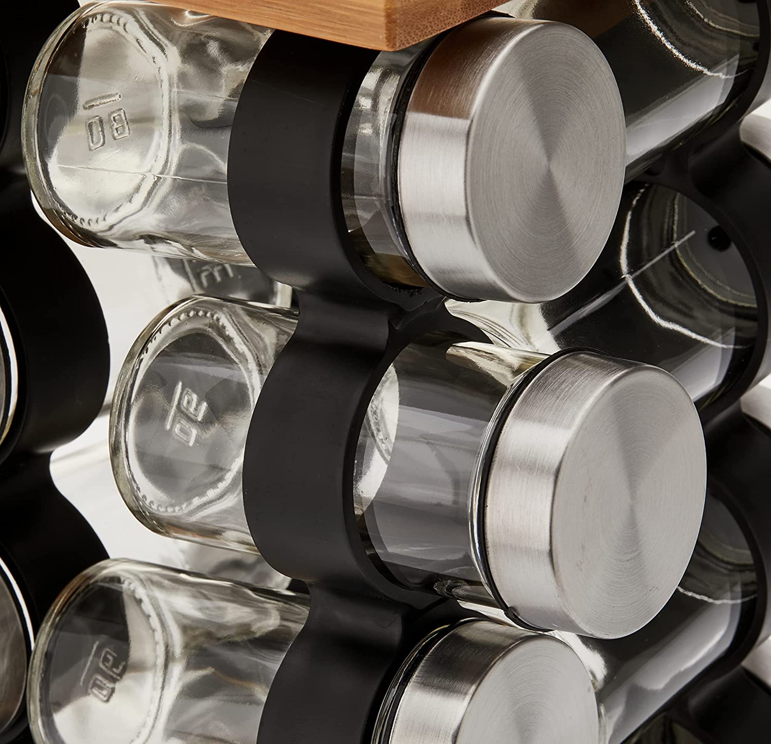 Spice Rack Organizer with 12 Pieces Jars for Kitchen | Auzzi Store