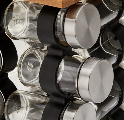 Spice Rack Organizer with 12 Pieces Jars for Kitchen | Auzzi Store
