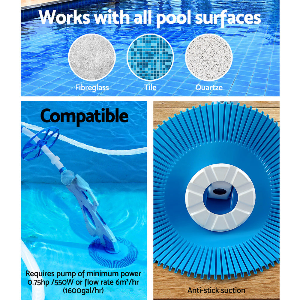 Swimming Pool Cleaner Floor Climb Wall Automatic Vacuum 10M Hose | Auzzi Store