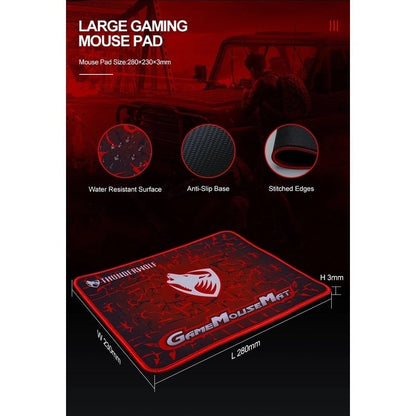 T-Wolf TF400 4-pcs Rainbow Keyboard/Mouse/Headphone/Mouse Pad Kit Set | Auzzi Store
