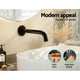 Cefito Bathroom Mixer Spout Wall Bath Tap Round Shower Bathtub Black – view 5