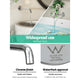 Cefito Bathroom Mixer Spout Wall Bath Tap Round Shower Bathtub Chrome – view 7