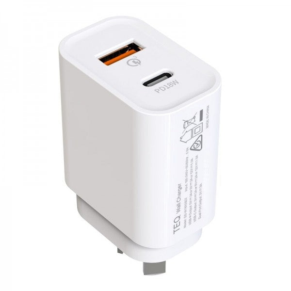 TEQ PD18W + QC 3.0 Fast Charger Dual adapter | Auzzi Store