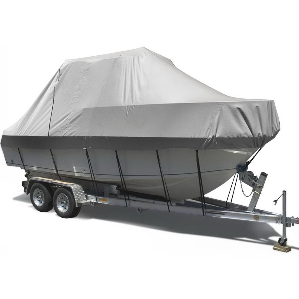 Seamanship 17-19ft Boat Cover Trailerable Jumbo 600D Marine Heavy Duty Auzzi Store