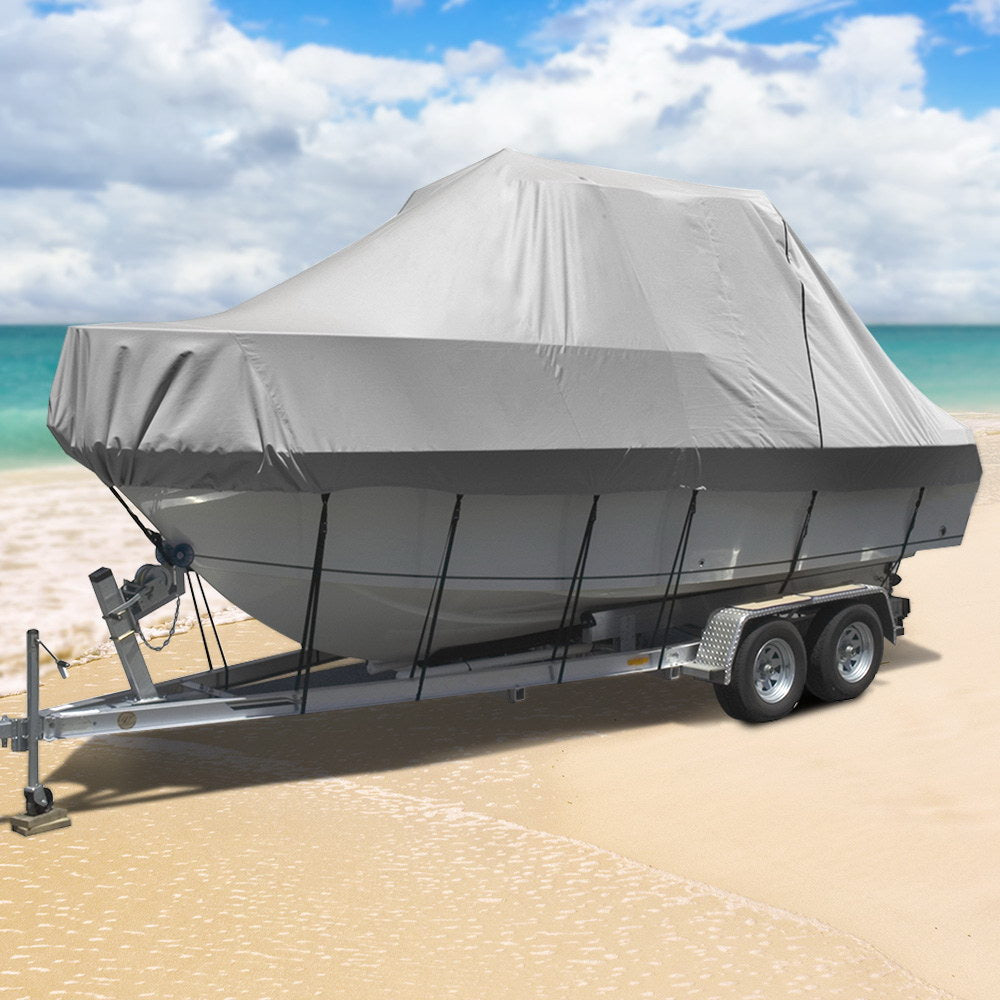 Seamanship 19-21ft Boat Cover Trailerable Jumbo 600D Marine Heavy Duty Auzzi Store