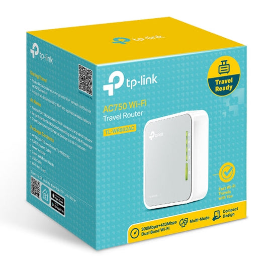 TP-LINK TL-WR902AC AC750 750Mbps Dual Band WiFi Wireless Travel Router 1x100Mbps LAN/WAN USB for 3G/4G Modem Pocket Size WISP AP Range Extender Client | Auzzi Store