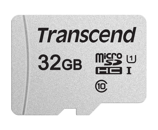TRANSCEND TS32GUSD300S 32GB UHS-I U1 microSD w/o Adapter (microSDHC I, C10, U1) | Auzzi Store