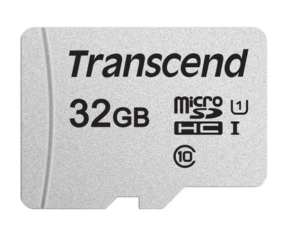 TRANSCEND TS32GUSD300S 32GB UHS-I U1 microSD w/o Adapter  (microSDHC I, C10, U1) | Auzzi Store
