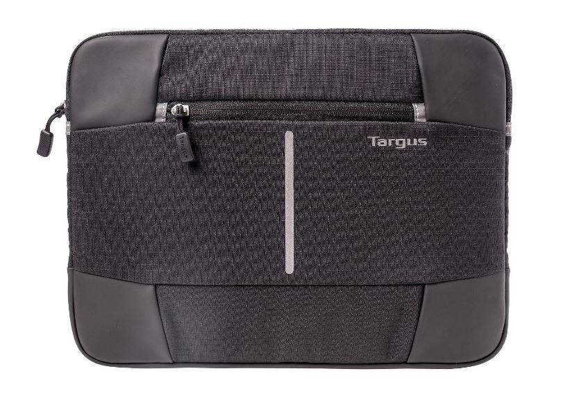 Targus 13-14'' Bex II Laptop Sleeve - Weather-resistant & rip-stop fabrication - Black with black trim | Auzzi Store