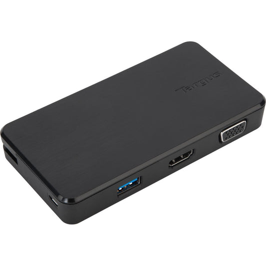 Targus USB 3.0 & USB-C Dual Travel Dock Connects 2 monitors, 1x HDMI 1x VGA, Supports Projectors and HDTVs, PCs, Macs, and Android Devices | Auzzi Store