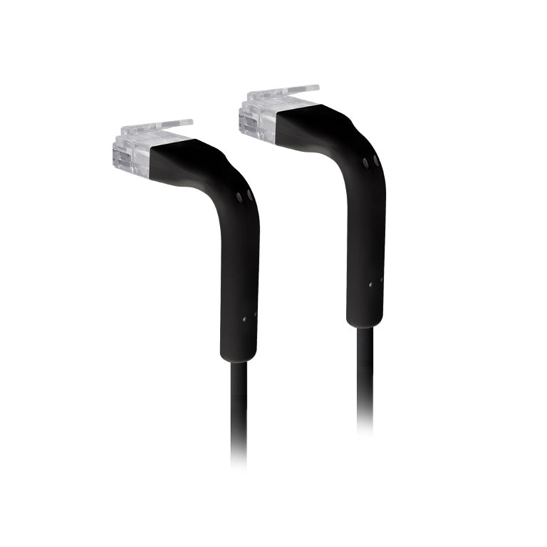 UBIQUITI patch cable with both end bendable RJ45 0.22m - Black | Auzzi Store